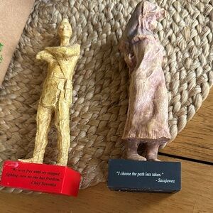 Chief Tawonka and Sacajawea figurines